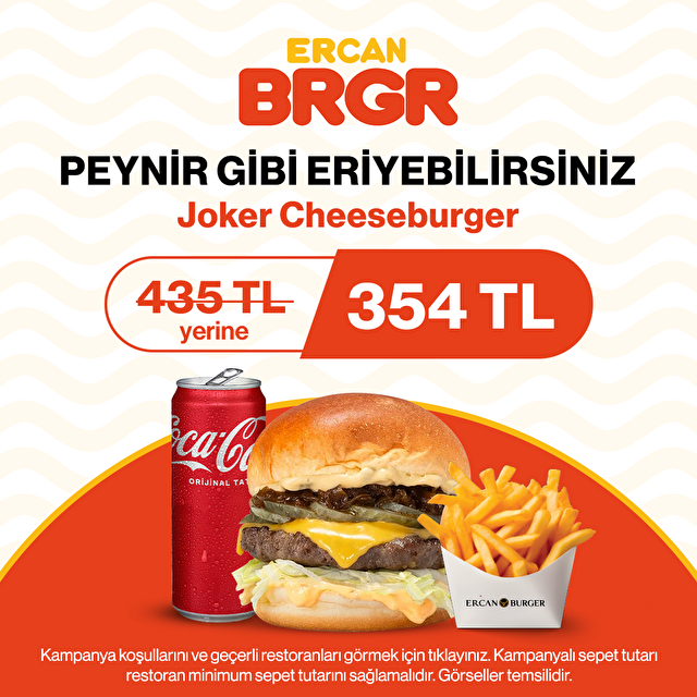 Joker Cheese Burger Menü