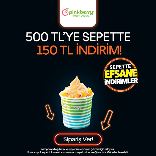 500 TL'ye 150 TL indirim