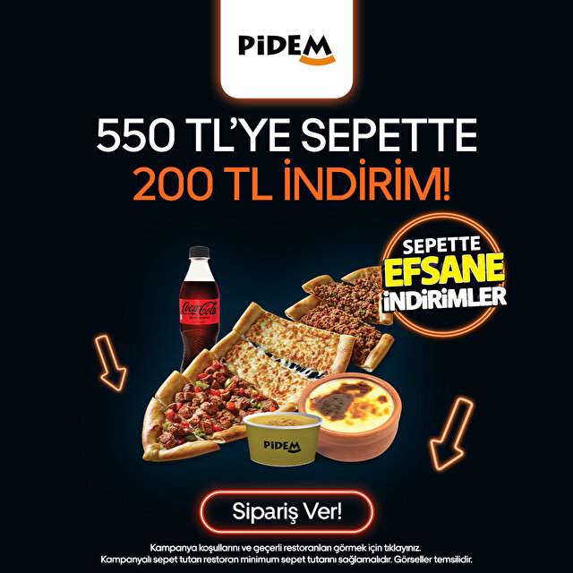 550 TL'ye 200 TL İndirim 