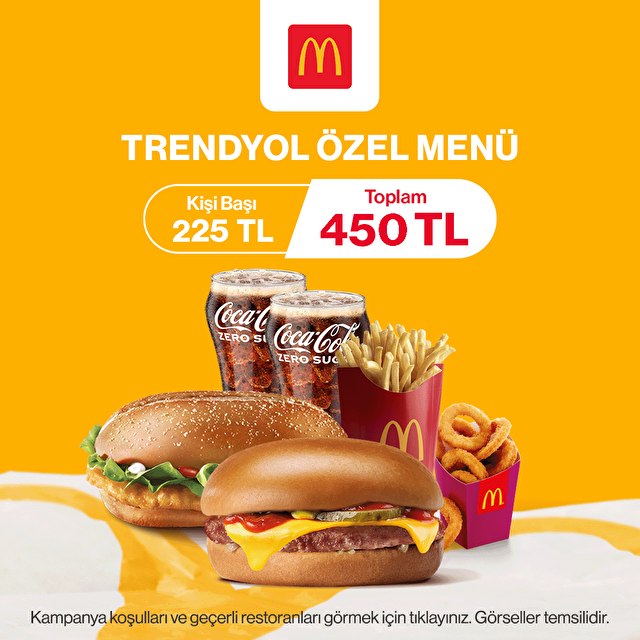 Trendyol Özel Menü 450 TL