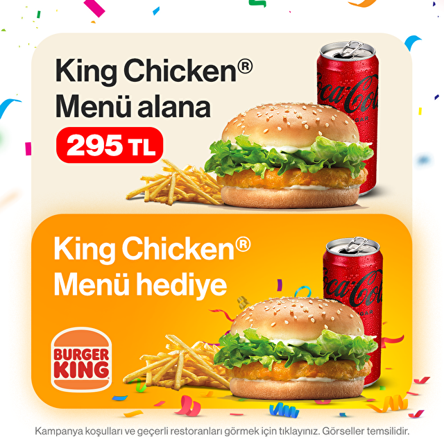 King Chicken Menü Alana King Chicken Menü Bedava