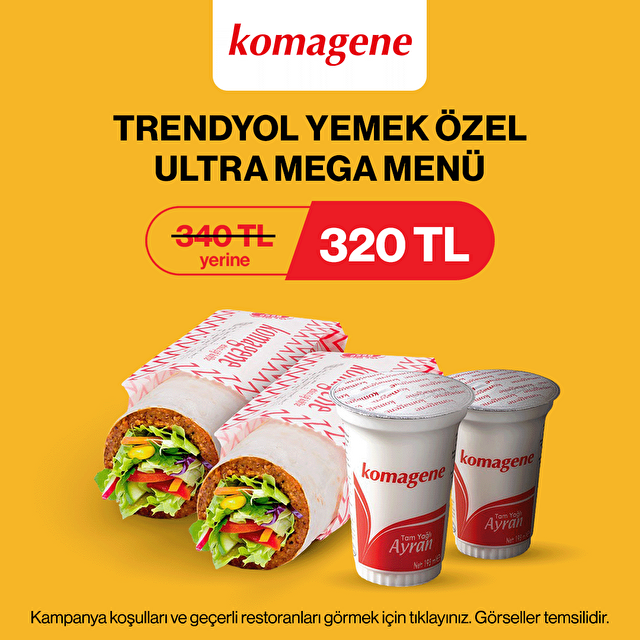 Trendyol Özel Ultra Mega Menü Sepette 320 TL 