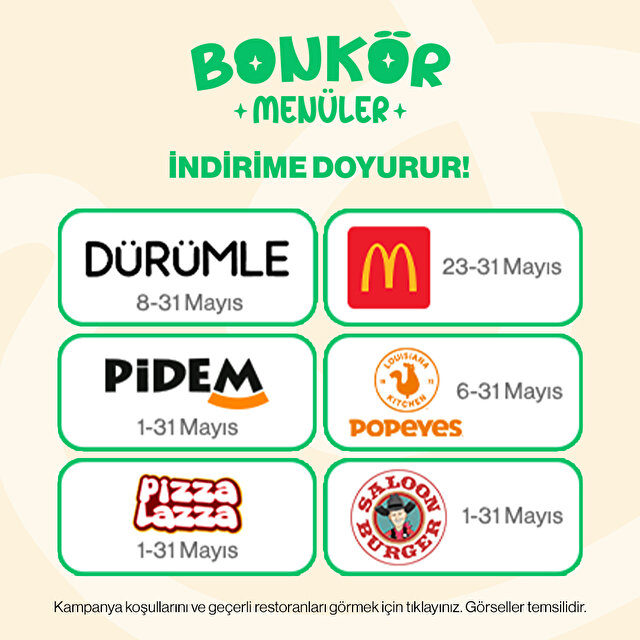Bonkör Menüler