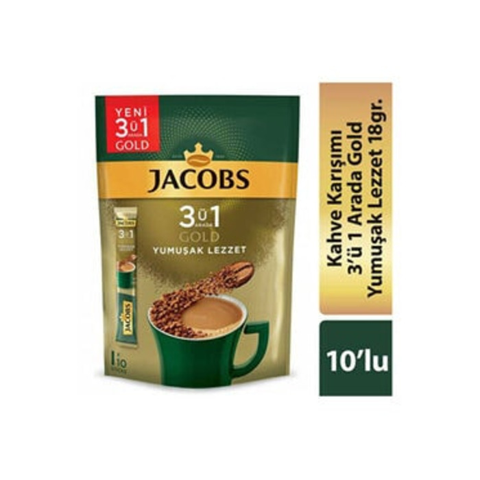 JACOBS 3+1 YUMUŞAK LEZZET 10LU PAKET 180G