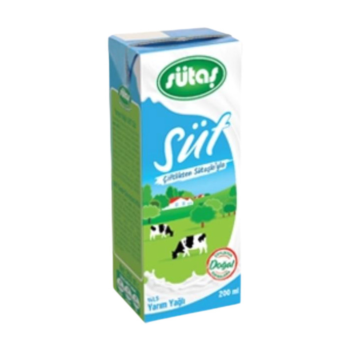 Yarım Yağlı Süt 200 Ml