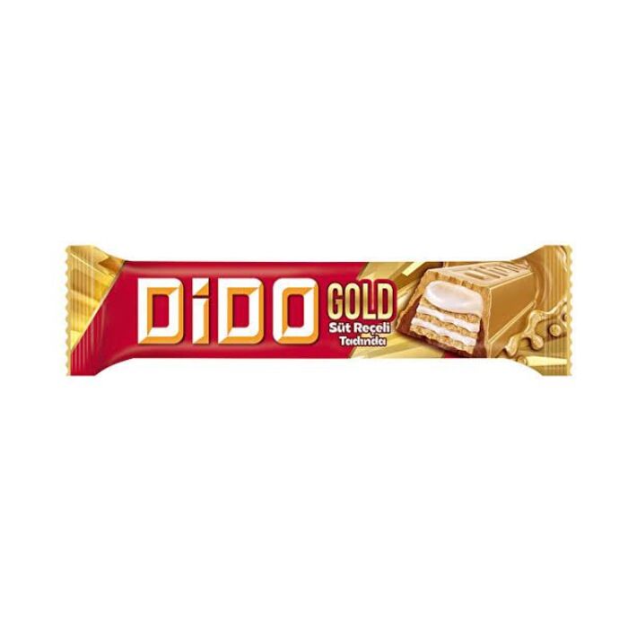 Dido Gold Süt Reçeli Tadında Çikolatalı Gofret 36 Gr
