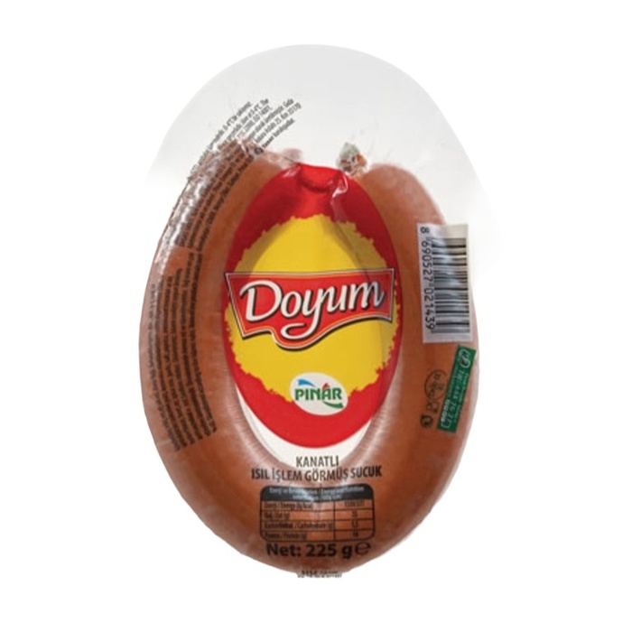 Pınar Sucuk Doyum Hindi Isıl İşlem Görmüş 225 Gr