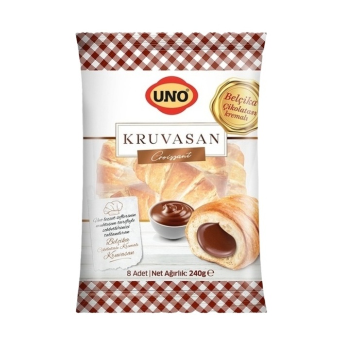Uno Çikolata Kremalı Kruvasan 8'li 240 Gr