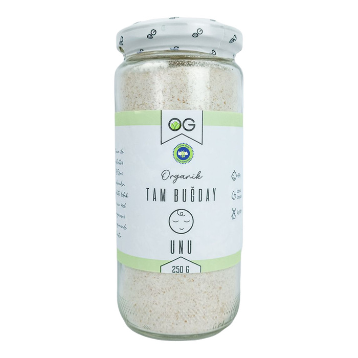 Organik Tam Buğday Unu  +8 Ay 250 Gr