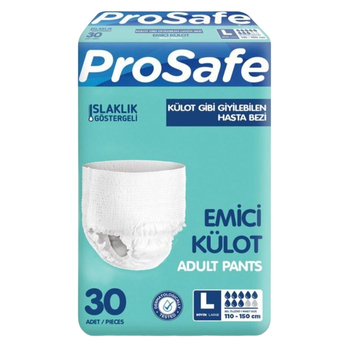 Pro Safe Külot Gibi Giyilen Hasta Bezi Large L Beden 30'lu