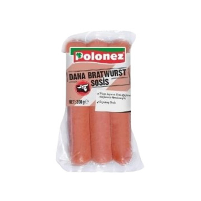 Polonez Bratwurst Sosis 300 Gr