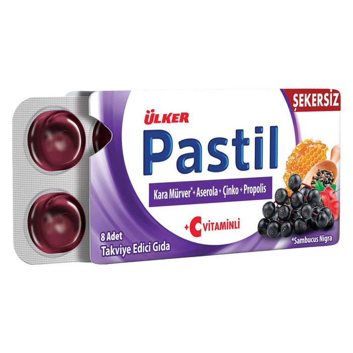 Ülker Pastil Kara Mürver & Aserola & Çinko & Propolis 8'li