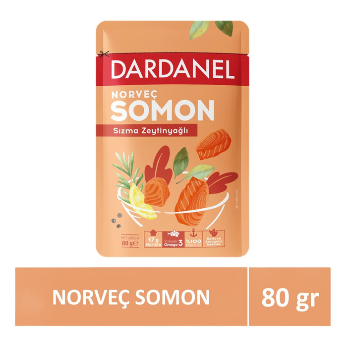 Norveç Somon Sızma Zeytinyağlı Poşet 80 Gr