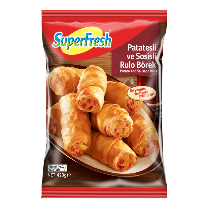 SuperFresh Sosisli Ve Patatesli Rulo Börek 420 Gr