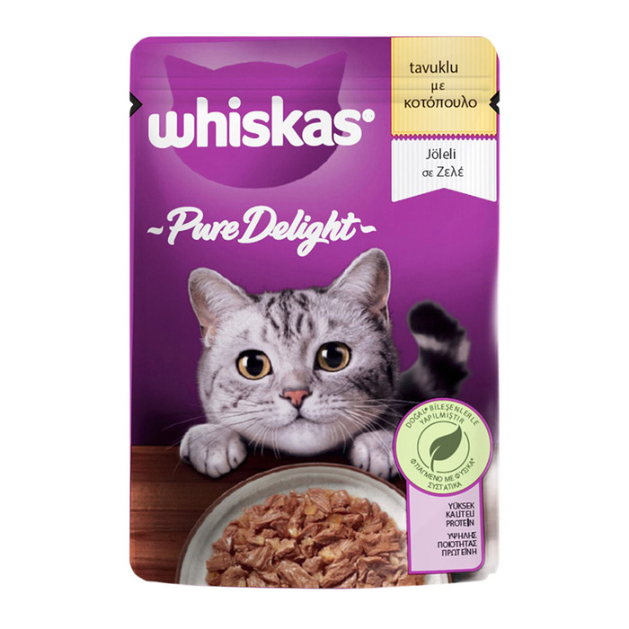 Whiskas Mama Pure Delight Tavuklu Yaş Kedi 85 Gr