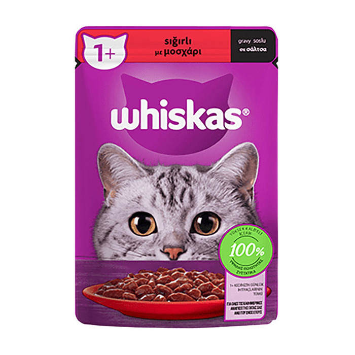 Sığır Etli Yaş Kedi Maması Poşet 85 Gr