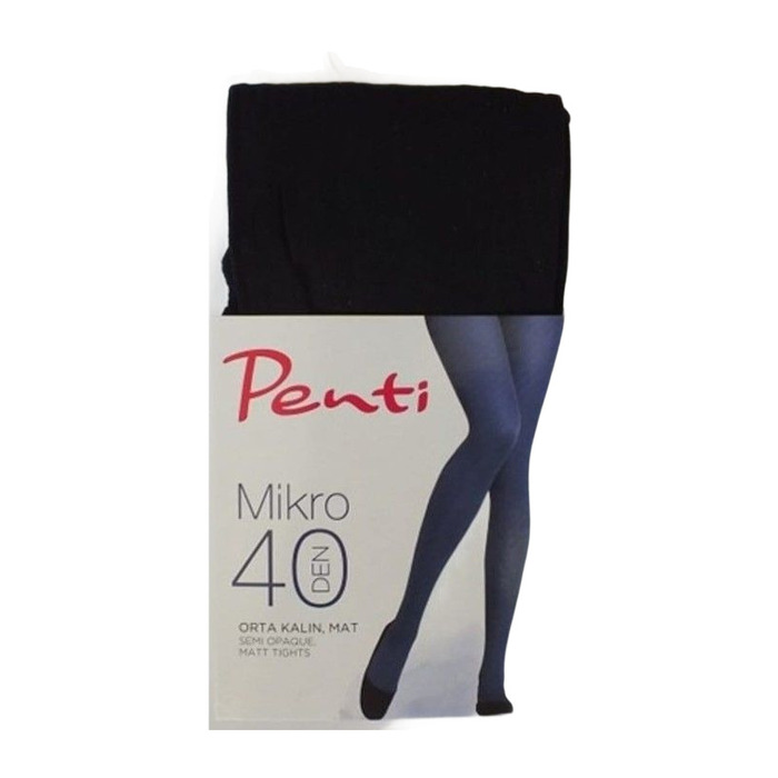 Çorap Micro 40 Den Orta Kalın Mat Siyah 2