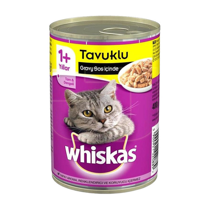 Whiskas Gravy Soslu Tavuk Etli Yetişkin Kedi Konservesi 400 Gr