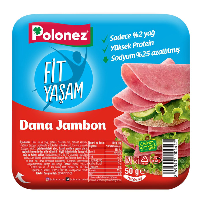 Polonez Jambon Fit Dana 50 Gr