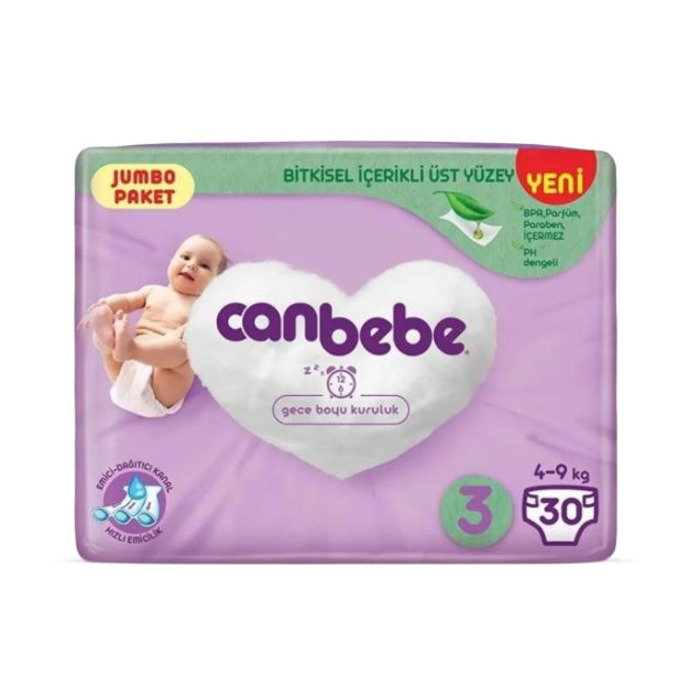 Canbebe Bebek Bezi Jumbo Midi 3 No 4-9 Kg 30'lu
