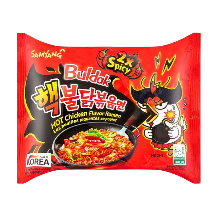 Samyang Buldak Hot Chicken Flavor Ramen 2x Spicy 140 Gr