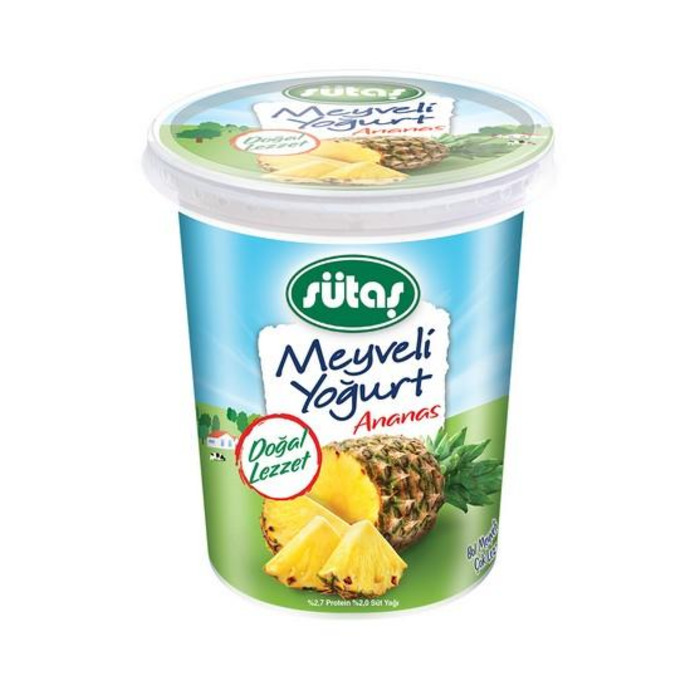 Sütaş Meyveli Yoğurt Ananas 500 Gr