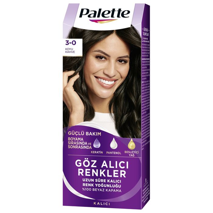 Saç Boyası Koyu Kahve Göz Alıcı Renkler 3-0 50 Ml