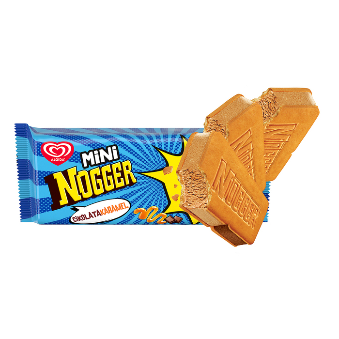 Algida Mini Nogger Çikolata Karamel 6'lı 360 Ml