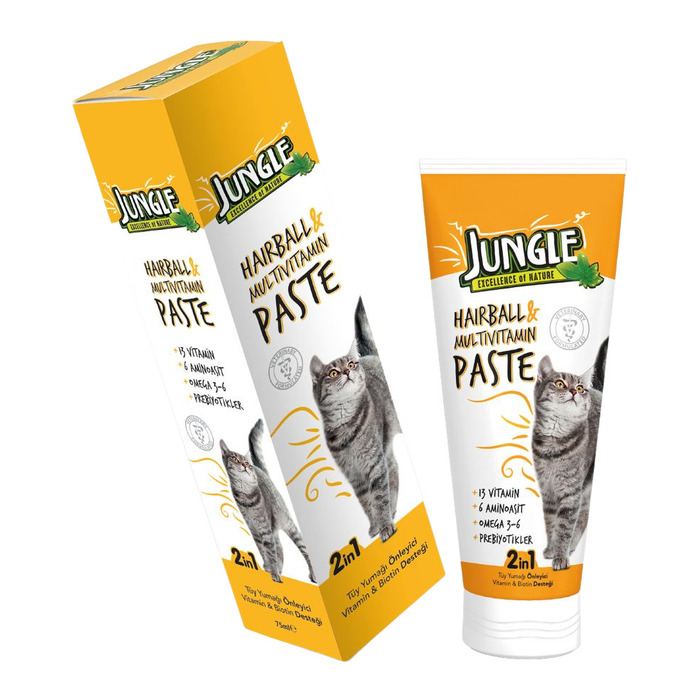 Jungle Macun Cat Anti-hairball & Multivitamin Kedi 75 Ml