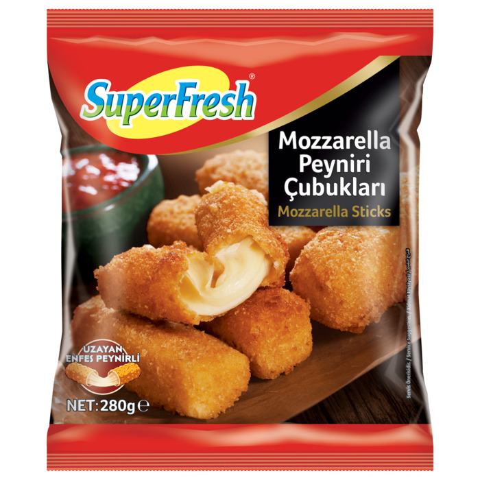 SuperFresh Mozzarella Peyniri Çubukları 280 Gr