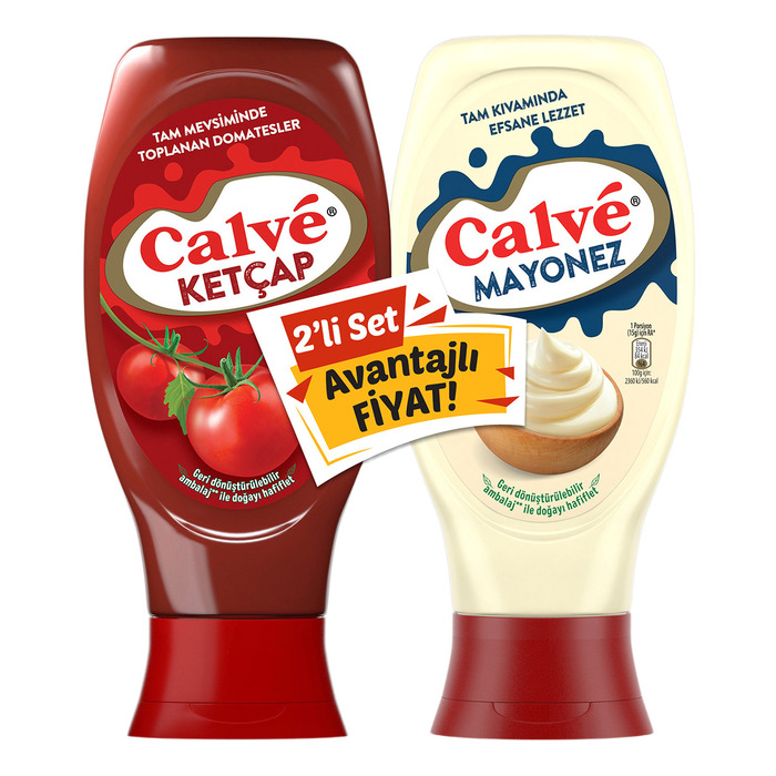 Calve Ketçap 610 Gr + Mayonez 540 Gr
