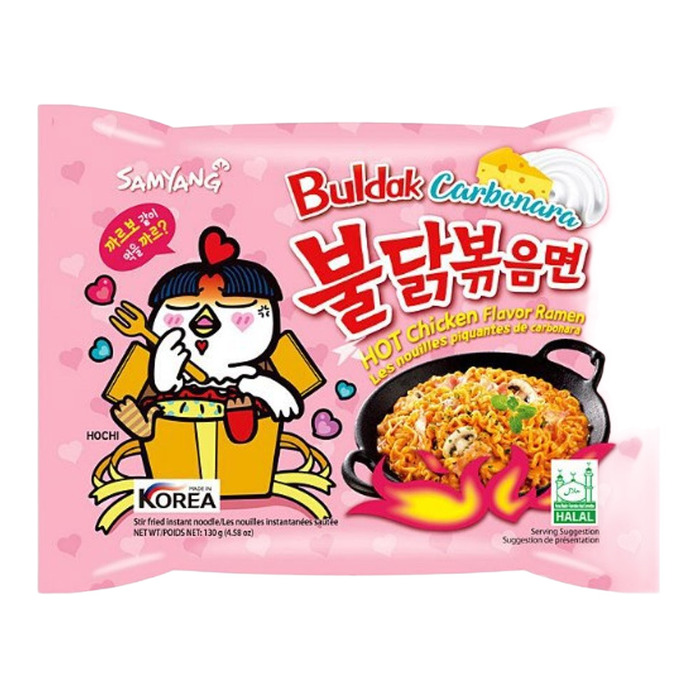 Samyang Buldak Samyang Hot Chicken Flavor Ramen Carbonara 140 Gr