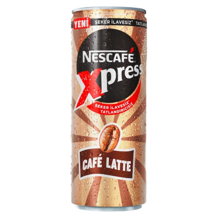 Nescafe Xpress Cafe Latte Şeker İlavesiz Kahveli Sütlü İçecek 250 Ml