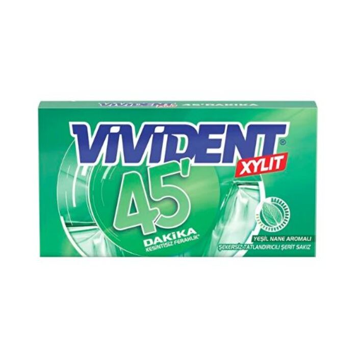 Vivident Sakız Xylıt 45 Dk Yeşil Nane Aromalı 26 Gr