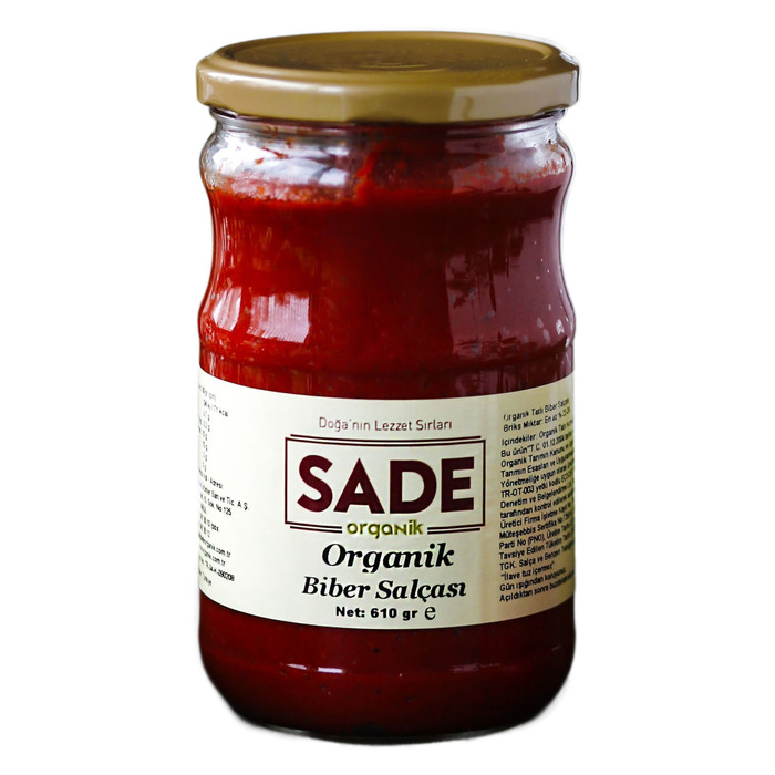Sade Biber Salçası Acı 610 Gr