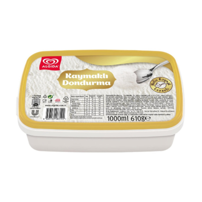 Algida Kaymaklı Dondurma 1000 Ml