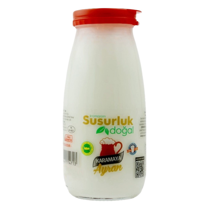 Hızlı Marketim Kromozom Susurluk Doğal Ayran Cam Şişe 245 Ml