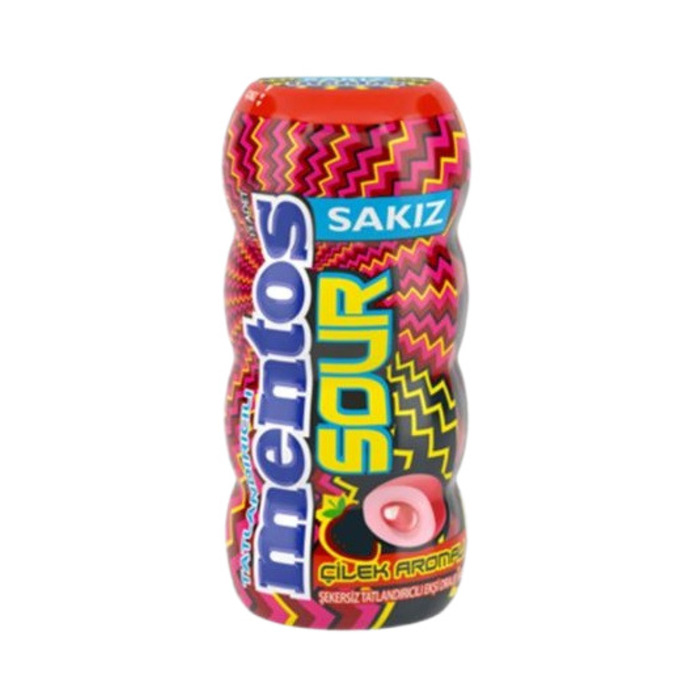 Sour Çilek Aromalı Ekşi Draje Sakız 30 Gr