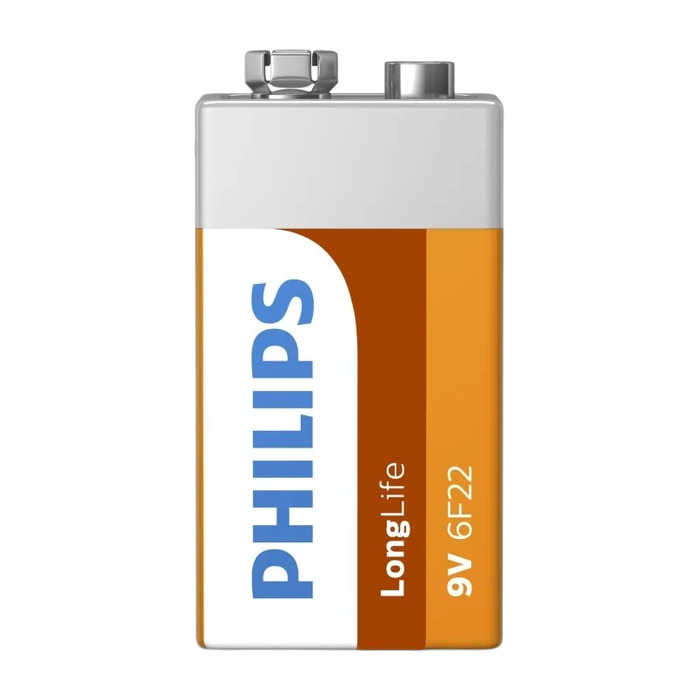 Philips Bat. Phı 6f22 Longlıfe 9v Folie /1ks
