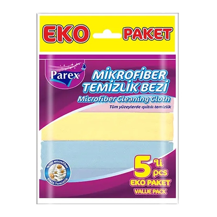 Parex Mikrofiber Temizlik Bezi 5'li