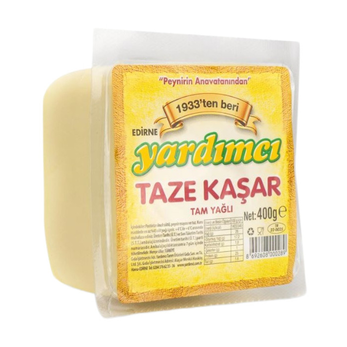 Yardımcı Tam Yağlı Taze Kaşar 400 gr