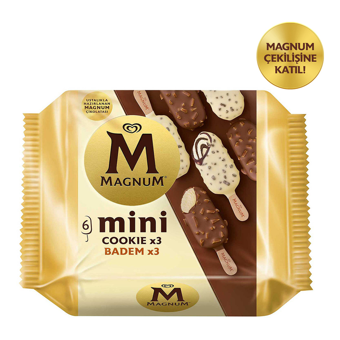 Magnum Mini Cookie & Badem 338 Ml