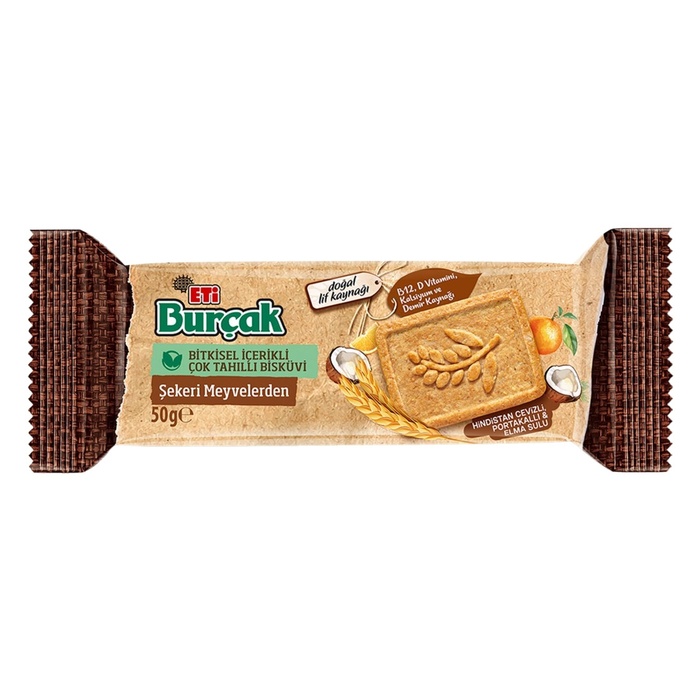 Eti Burçak Şekeri Meyvelerden Bisküvi 50 Gr