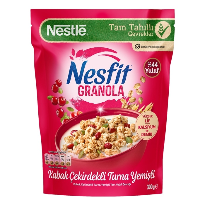 Nestle Nesfit Granola Kabak Çekirdekli Turna Yemişli 300 Gr