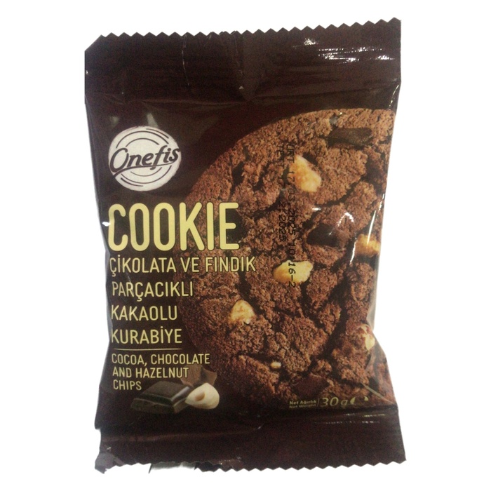 Cookıe Çikolata Ve Fındık Parçacıklı Kakaolu Kurabiye 30 Gr