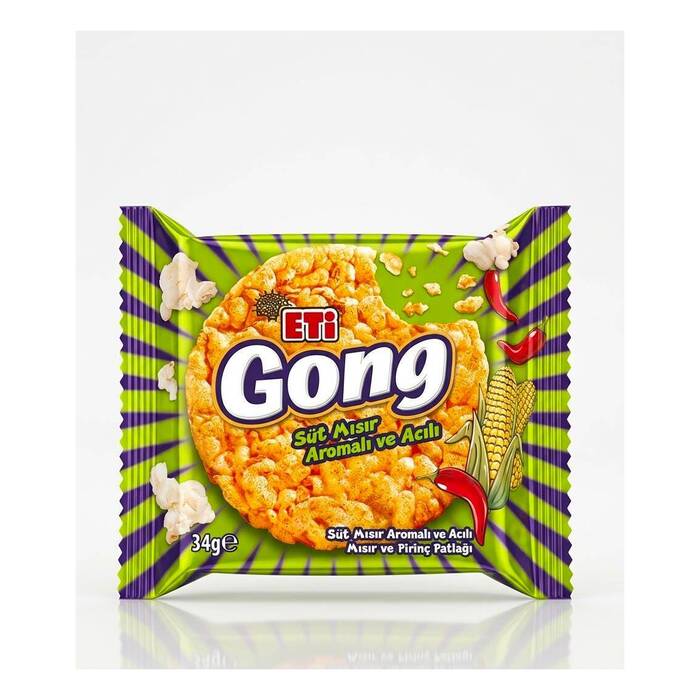 Eti Gong Süt Mısırlı Pirinç Patlağı 34 Gr