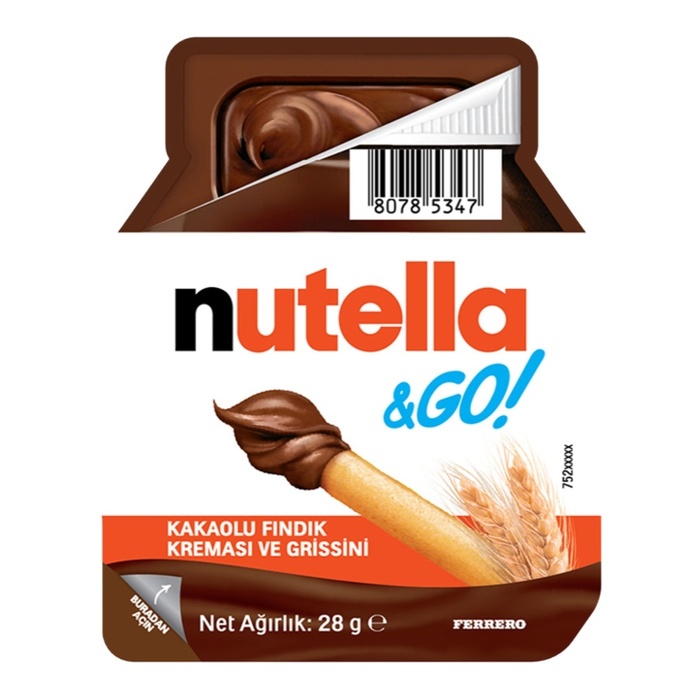 Nutella Go Kakaolu Fındık Kreması Ve Grissini 28 Gr