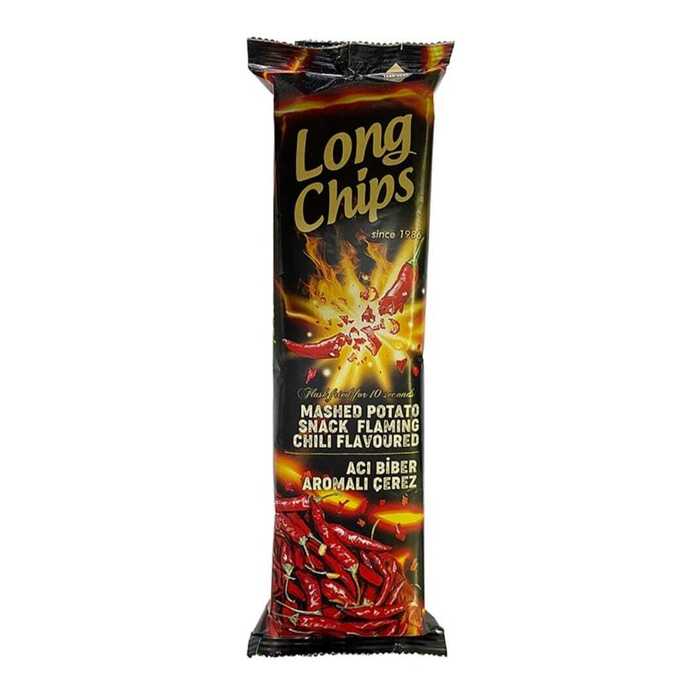 Long Chips Patates Cipsi Acı Biber Aromalı 75 Gr
