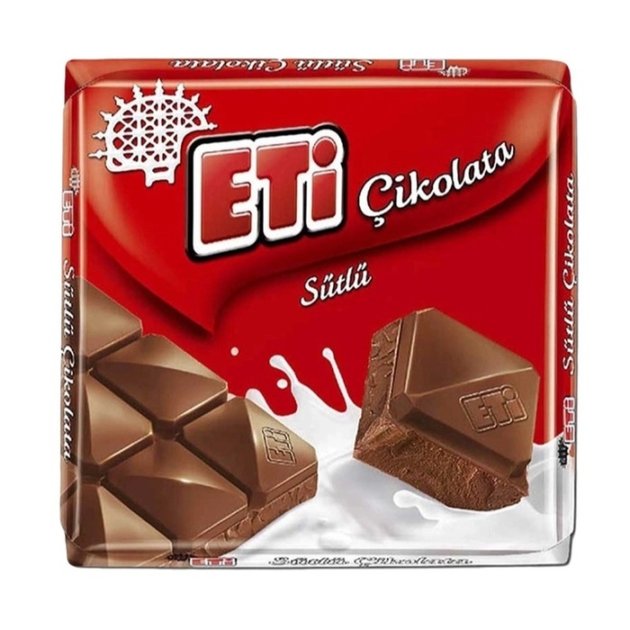 Eti Sütlü Kare Çikolata 60 Gr