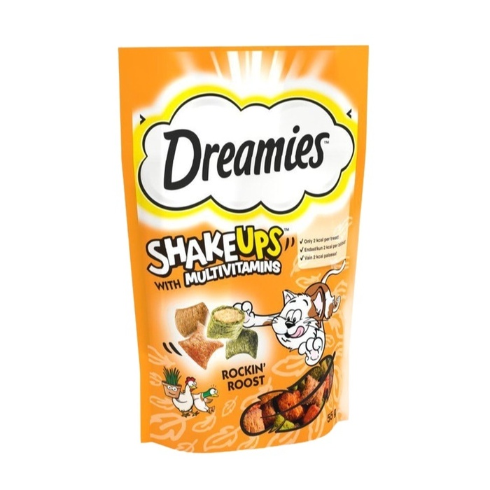 Dreamies Multivitamin Tavuk Ördek Kedi Ödülü 55 Gr